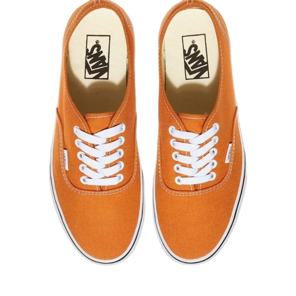 Vans Orange Canvas Low-Top Sneakers - Men's